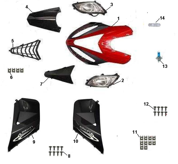 F04 Front Covers Headlamp