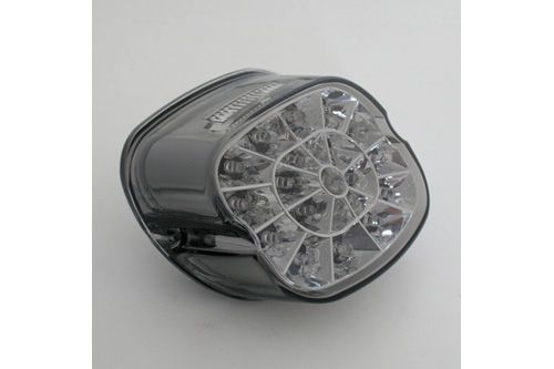 LED-Rcklicht mit getntem Glas und Chromreflektor, fr die meis