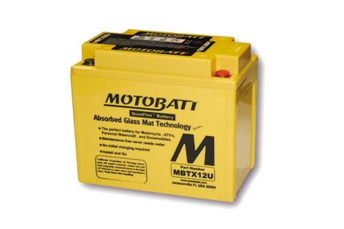 MOTOBATT Batterie MBTX12U (inkl. 15 mm Bodenabstandshalter)