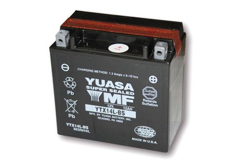 YUASA Batterie YTX 14L-BS wartungsfrei(AGM) inkl. Surepack