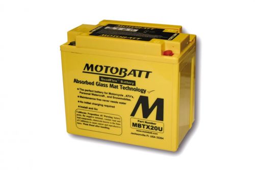 MOTOBATT Batterie MBTX20U, 4-polig (inkl. 20mm Bodenabstandshalt