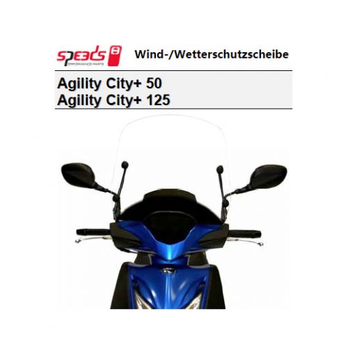 Wind-/Wetterschutzscheibe - Agility City +50/Agility City +125