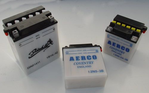 BATTERY (WITH ACID PACK) 12v 121 x 61 x 131mm After approx 1998