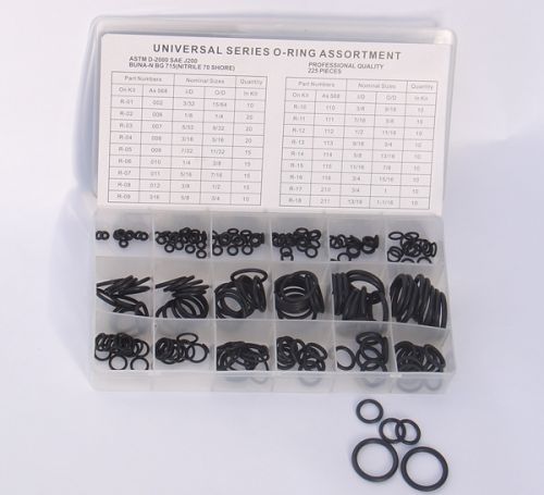 O RING ASSORTMENT, IMPERIAL, 225 pieces