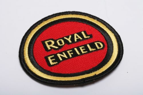 SEW ON BADGE, ROYAL ENFIELD (ROUND) (3Inch DIA)