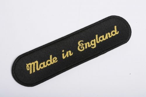 SEW ON BADGE, MADE IN ENGLAND (5Inch X 1.25Inch)