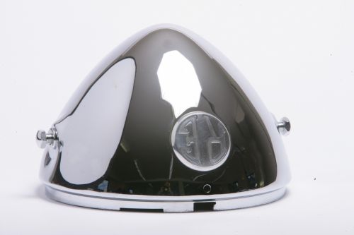 HEADLAMP SHELL, CHROME, WITH FIXINGS & GROMMET
