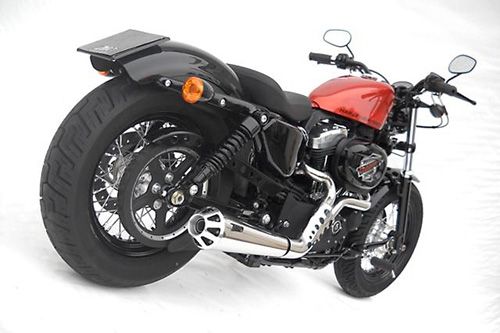 ZARD-Komplett-Auspuff Harley Davidson Sportster, 06-12, Edelstah