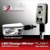 LED Design-Blinker -Flash- (Set = 2 Stueck), Ausfuehrung schwarz